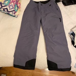 Gray with black accents Obermeyer ski pants